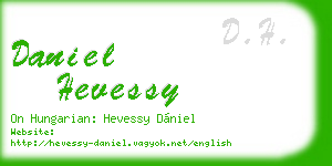 daniel hevessy business card
