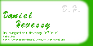 daniel hevessy business card